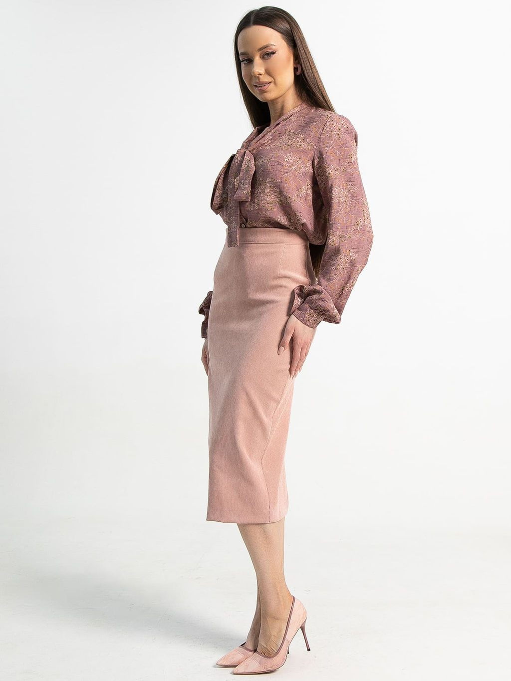 Юбка вельветовая Ялта (розовая) Ю15206-10М - Lt collection фото 10