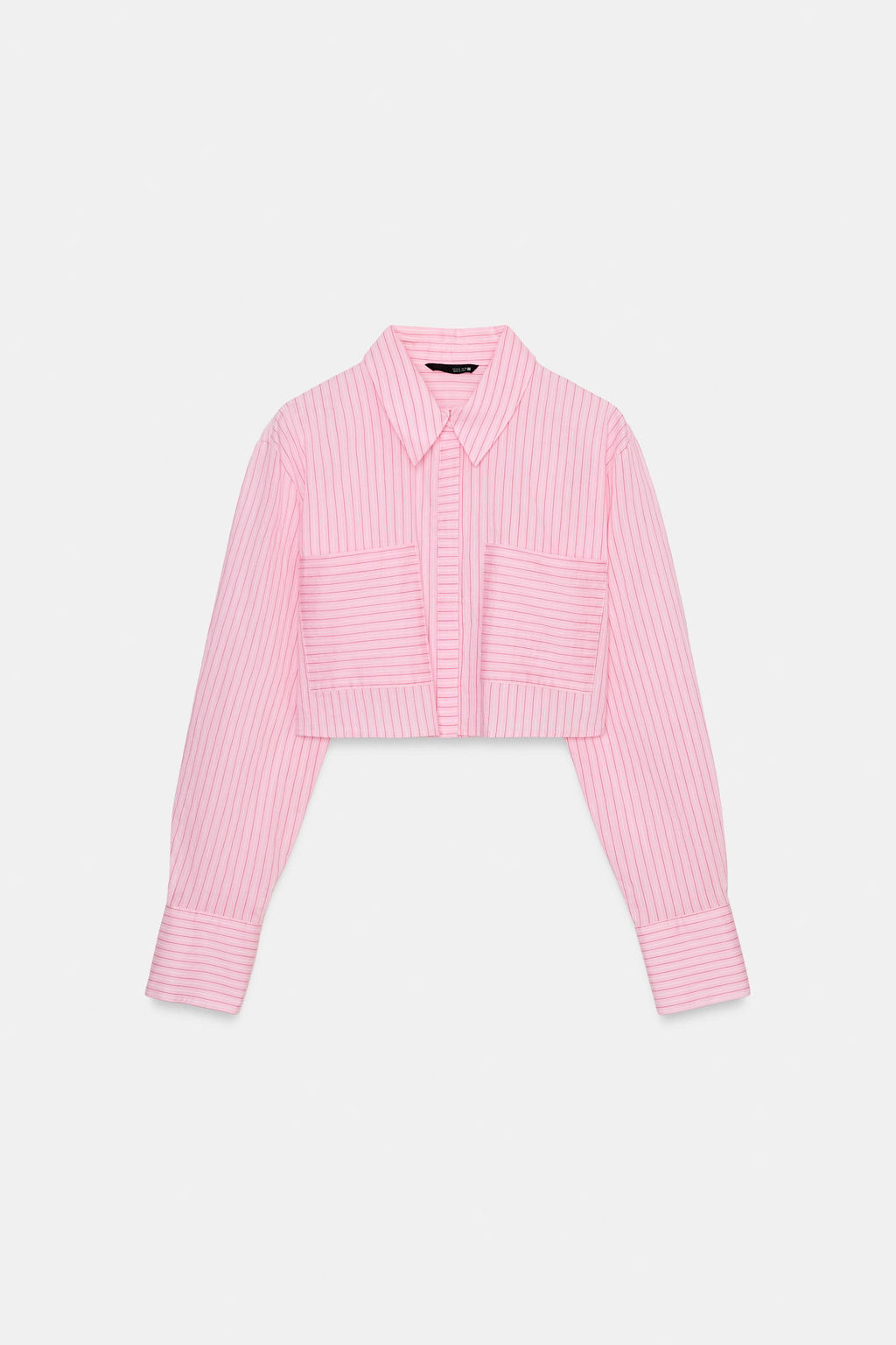 CAMISA CORTA RAYAS / Rosa - Zara фото 6
