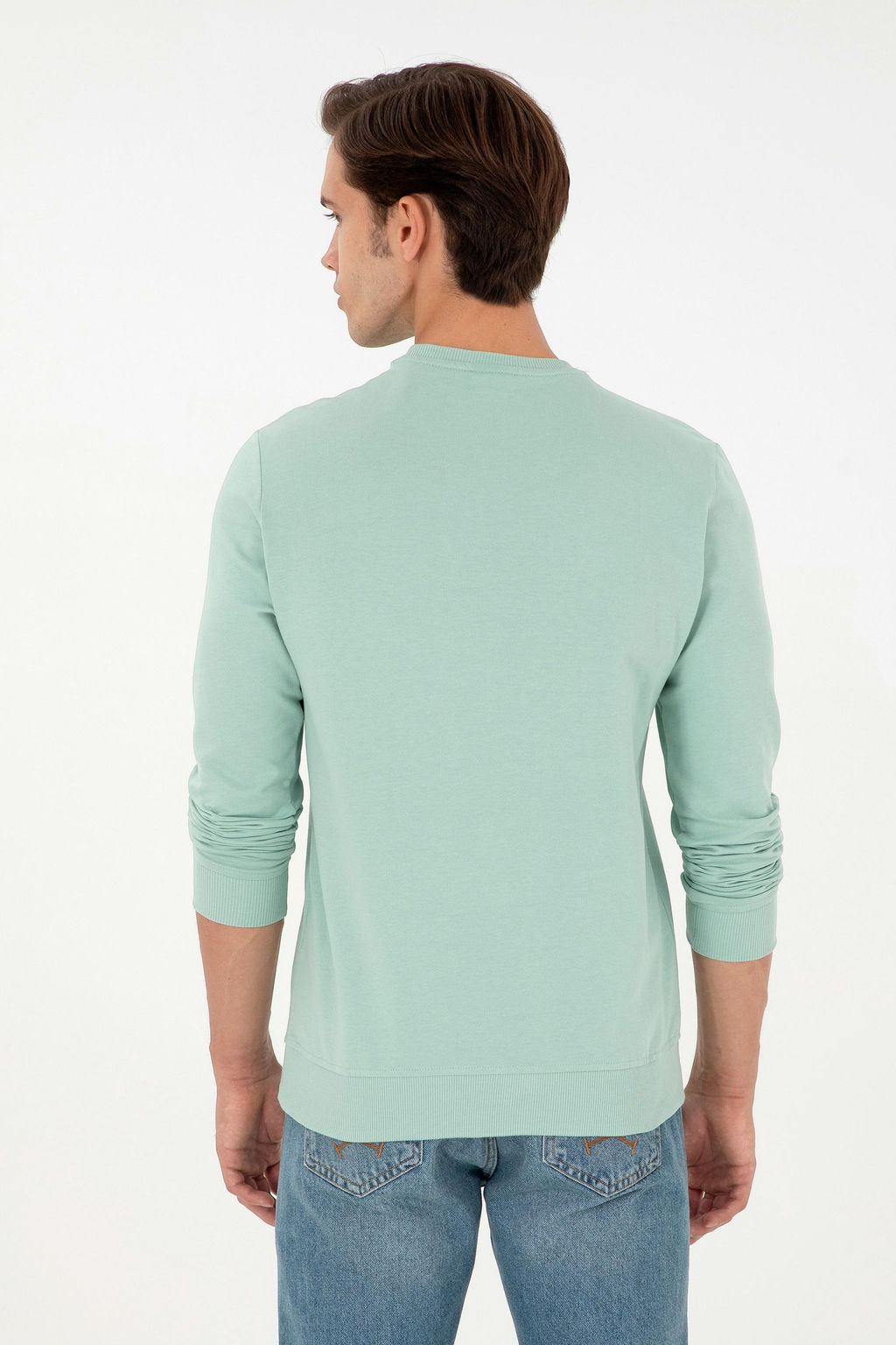 Мужская базовая толстовка зеленого цвета Неожиданная скидка в корзине - U.s. polo assn фото 5