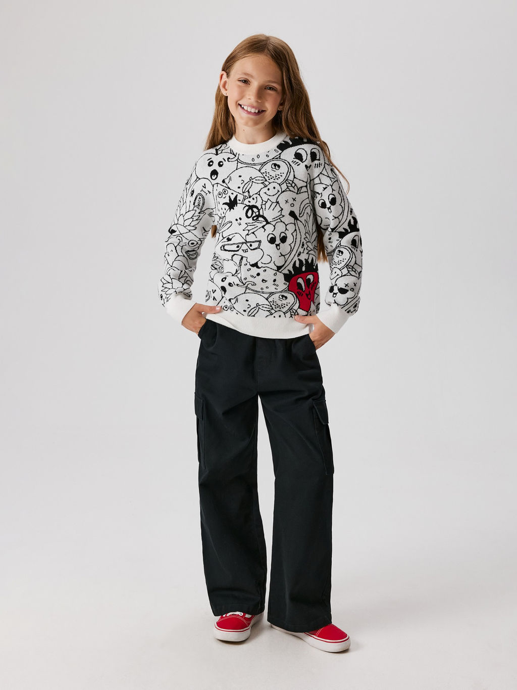 ACOOLA / Джемпер детский для девочек Ricky разноцветный  фото 5