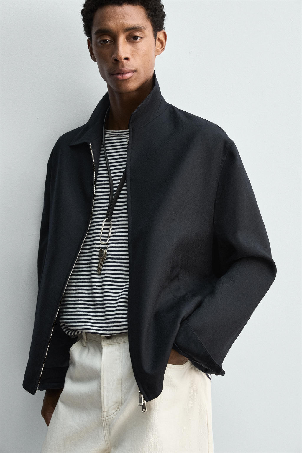 WOOL ZIP-UP OVERSHIRT - Zara фото 6