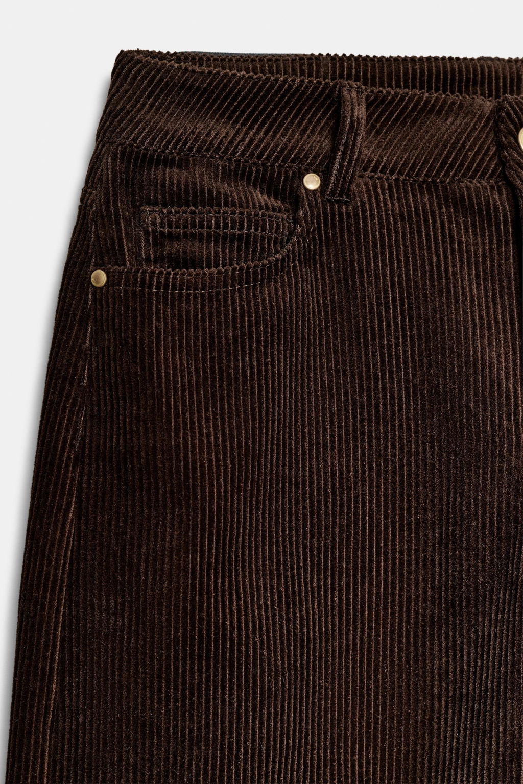 STRAIGHT-LEG CORDUROY TROUSERS - Zara фото 16