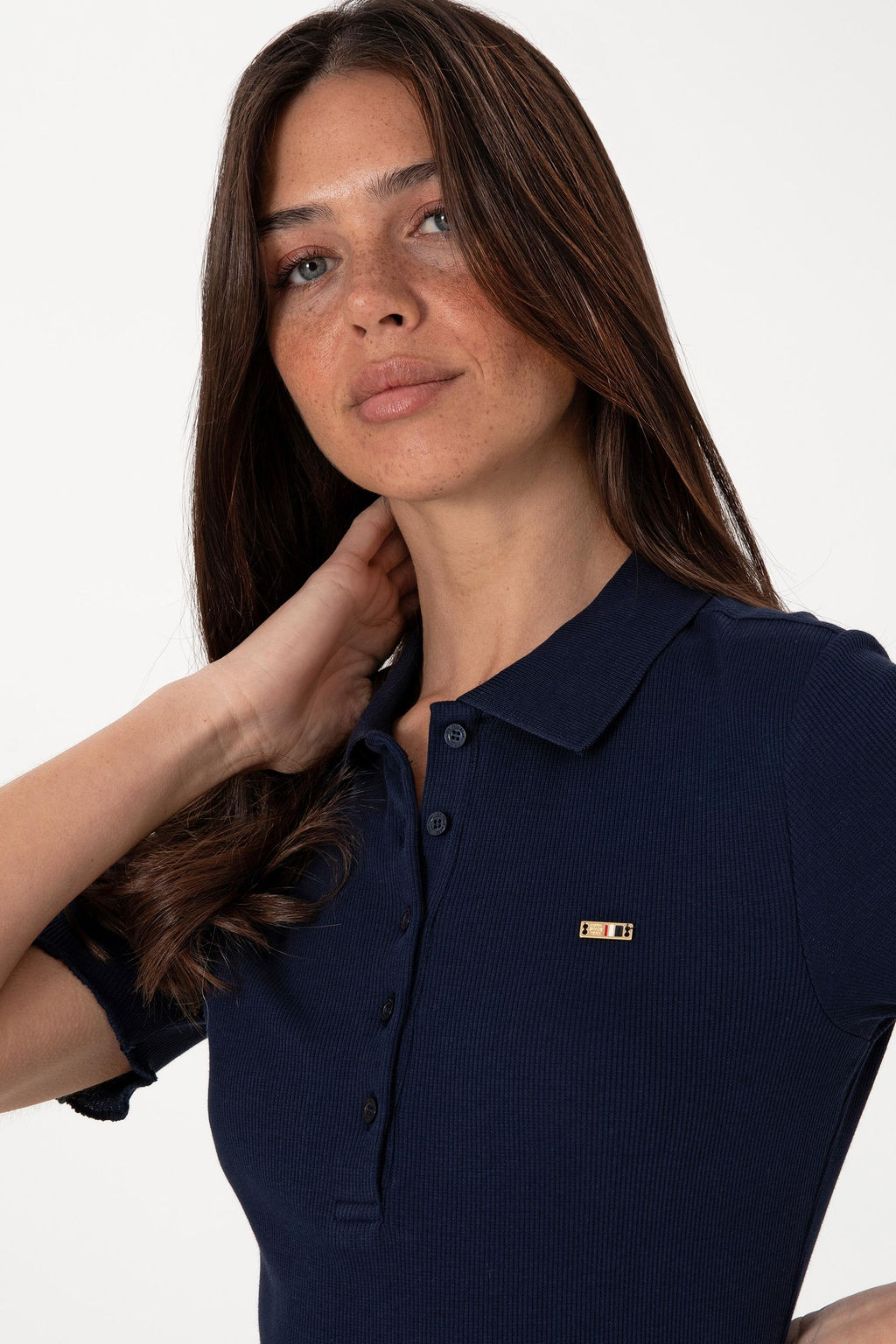 Kad_n Lacivert Polo Yaka Ti__rt Sepette S_rpriz _ndirim - U.s. polo assn фото 2