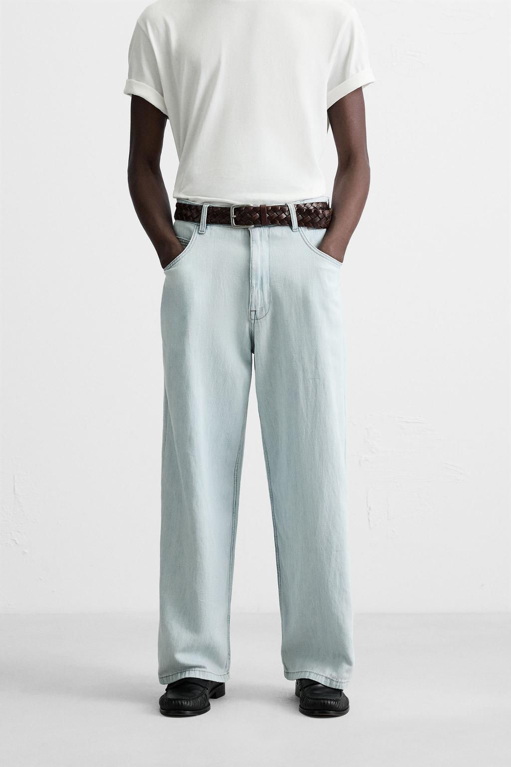 LIGHTWEIGHT LOOSE WIDE-LEG JEANS - Zara фото 2