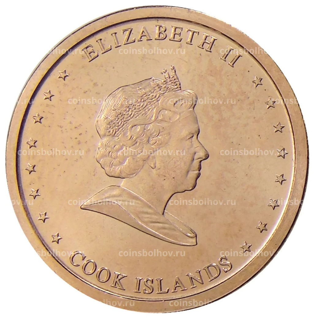 Монета 5 центов 2010 года Острова Кука