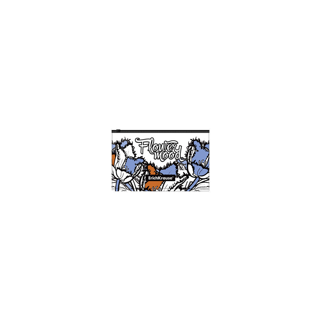 АКЦИЯ СТОК Цена за 12 шт. Zip-пакет пластиковый ErichKrause® Tulips, Card Size (в пакете по 12 шт.)