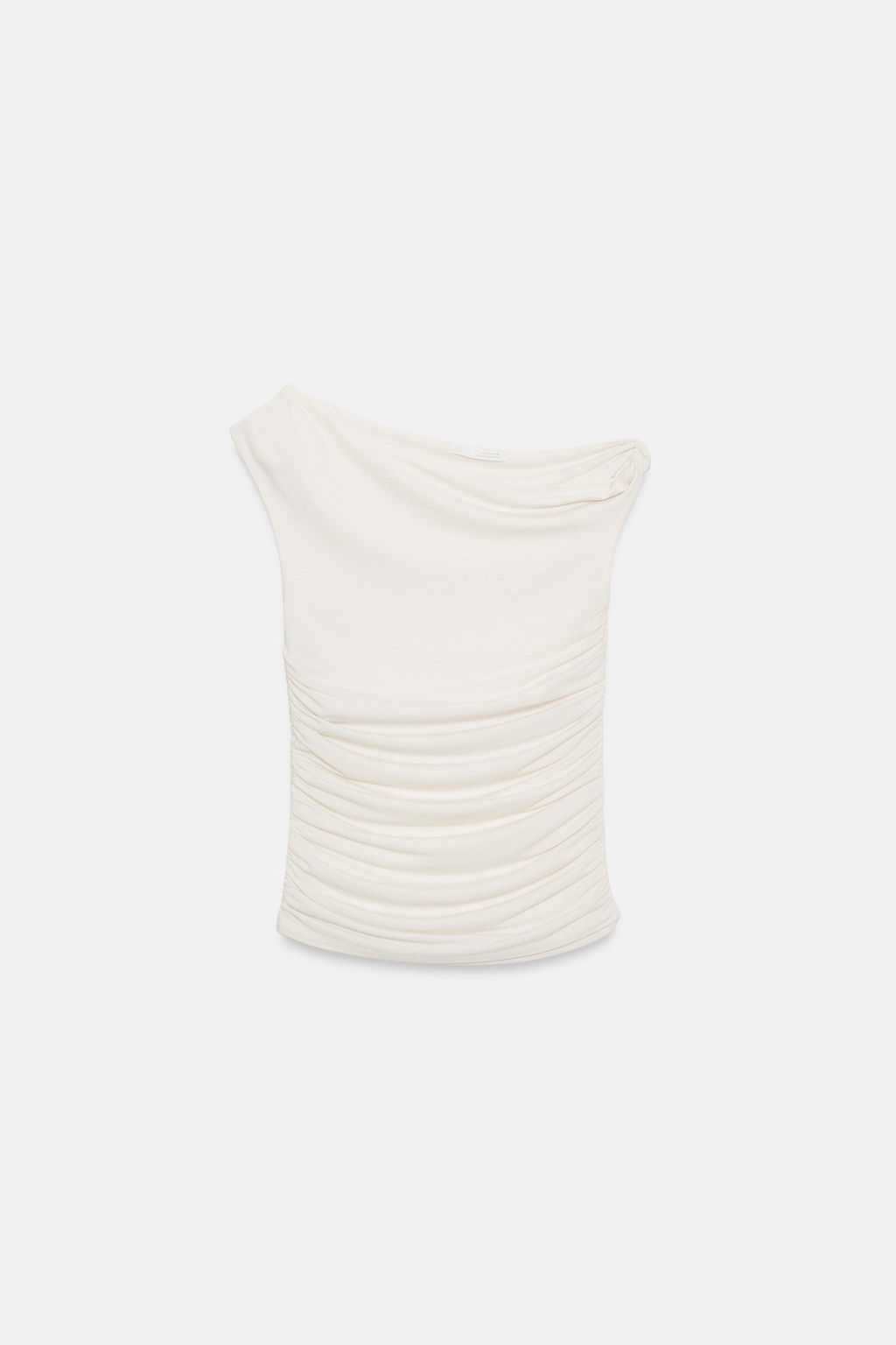TOP ASIM?TRICO DRAPEADO / Crudo - Zara фото 4