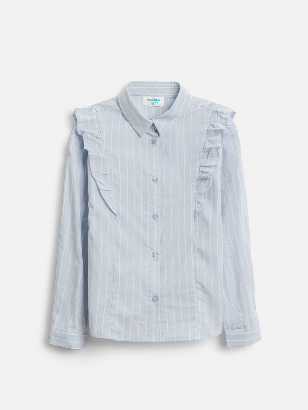 ACOOLA / Блузка детская для девочек Vasilika голубая полоска  фото 2