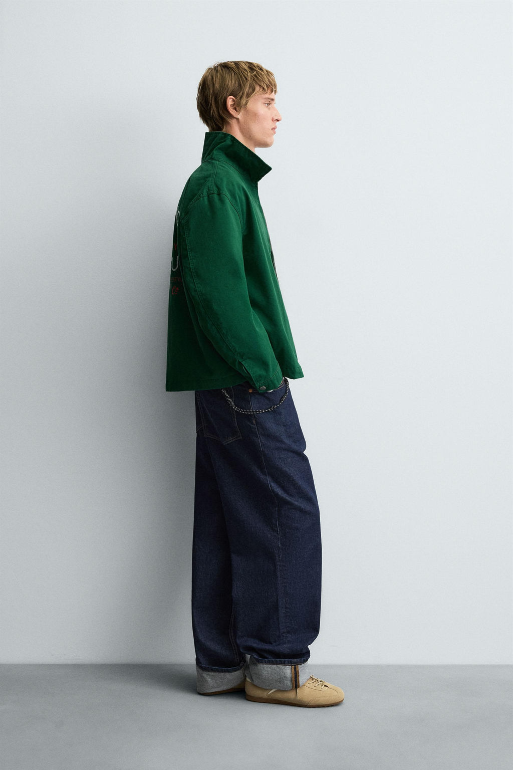 EMBROIDERED ZIP-UP JACKET - Zara фото 4