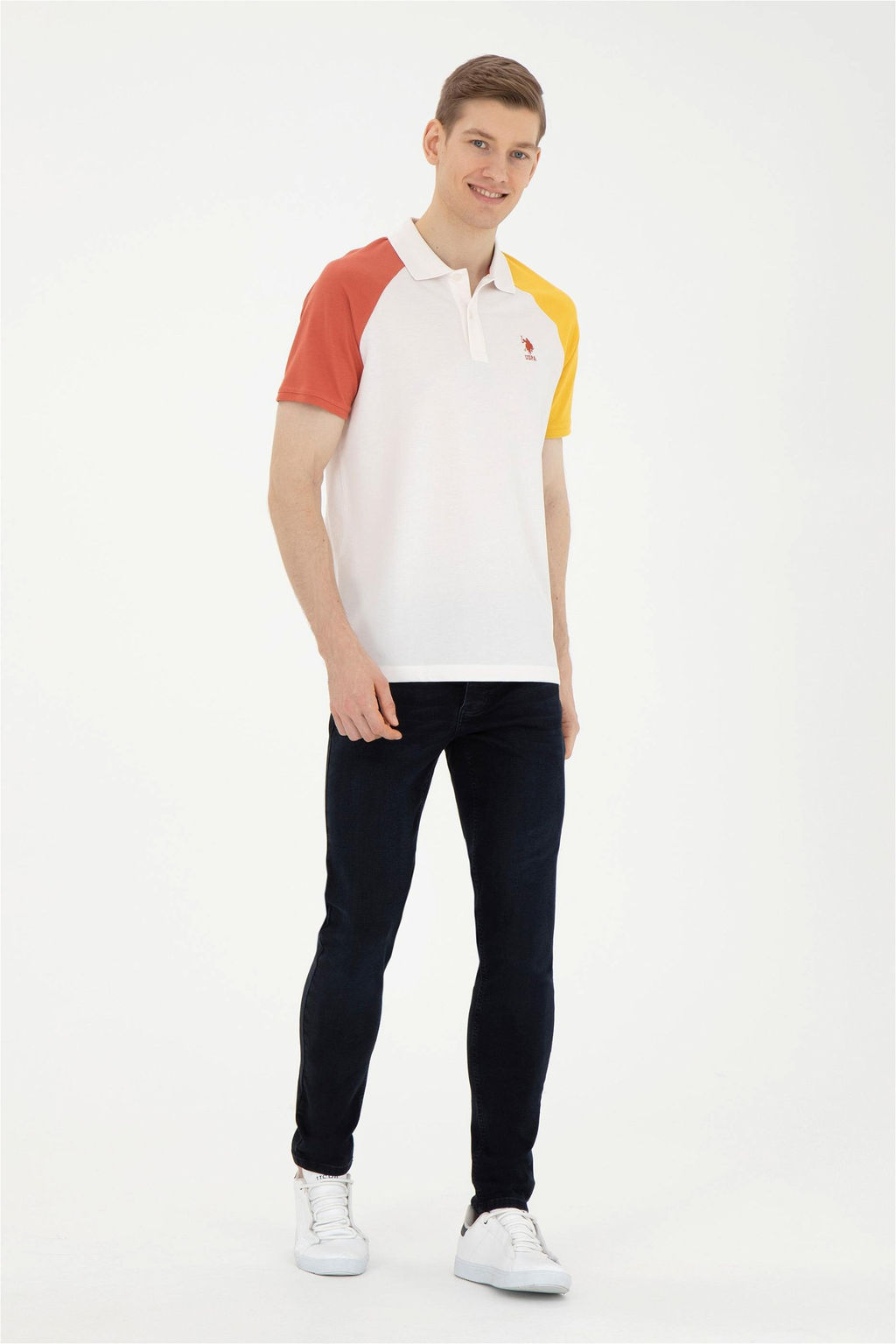 Мужская футболка цвета экрю - U.s. polo assn фото 4