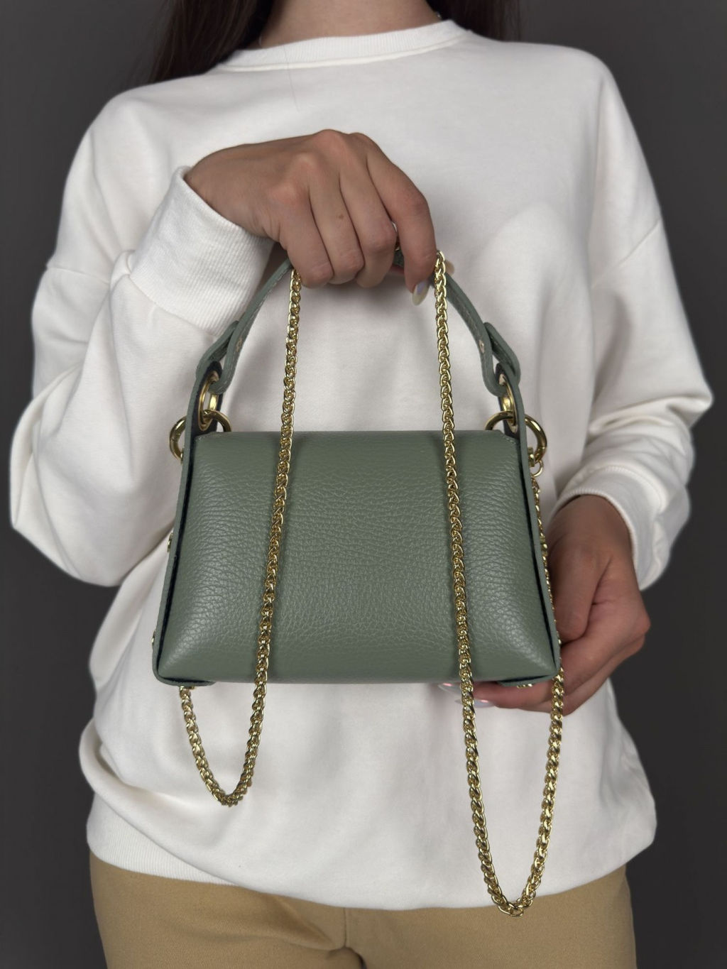 Сумка женская из телячьей кожи