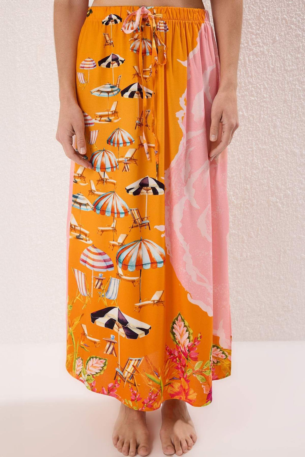 Plaj Giyim Siyah Dokuma Midi Yuksek Bel Bluz-Etek Tak?m TBESS25AU00080 - Trendyolmilla фото 9