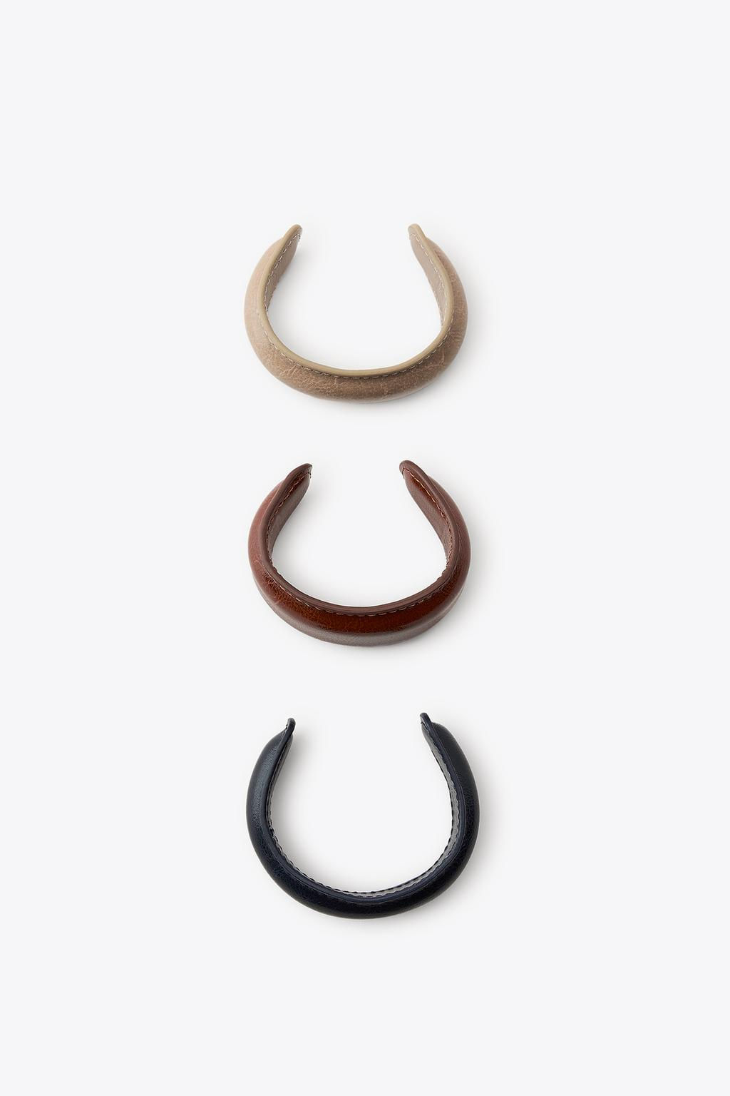 PACK OF 3 LEATHER BRACELETS - Zara фото 3