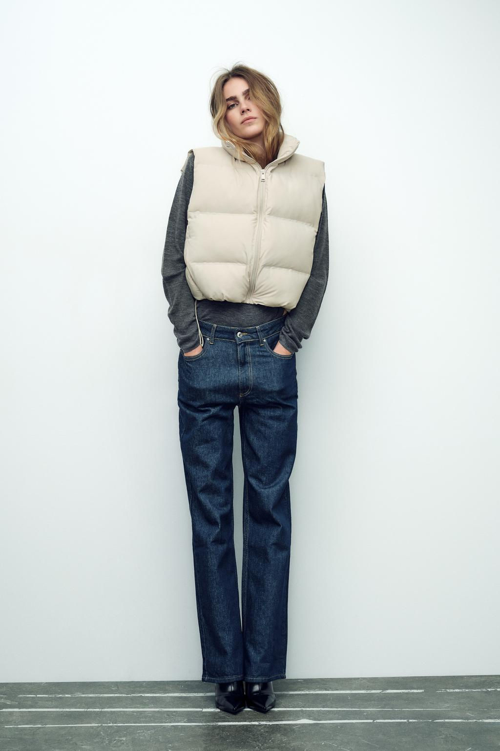 WATER-REPELLENT WINDPROOF PUFFER GILET - Zara фото 7