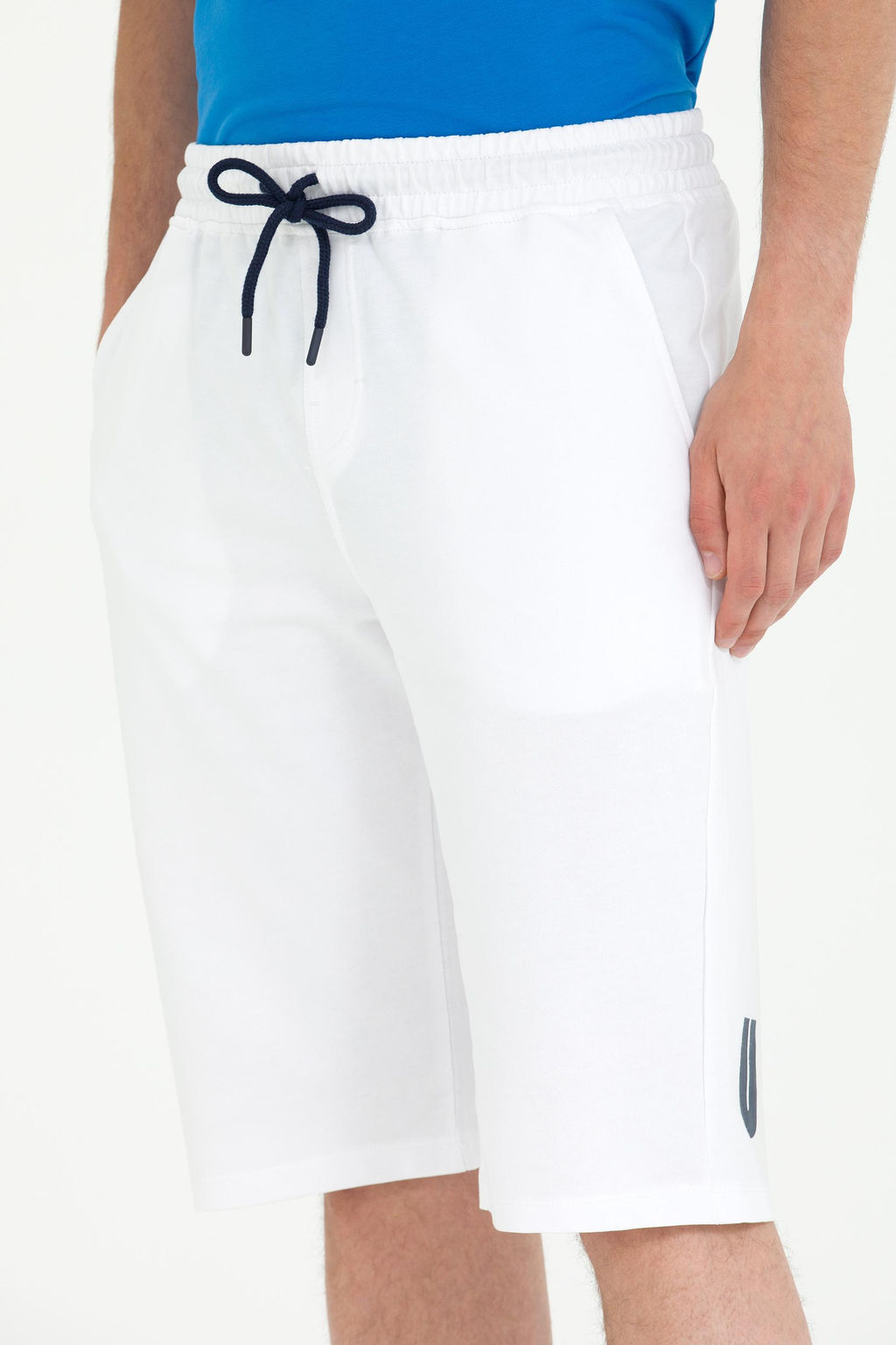 Мужские белые вязаные шорты - U.s. polo assn фото 6