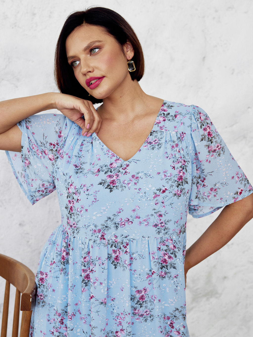 Платье 0290-1а нежно-голубой