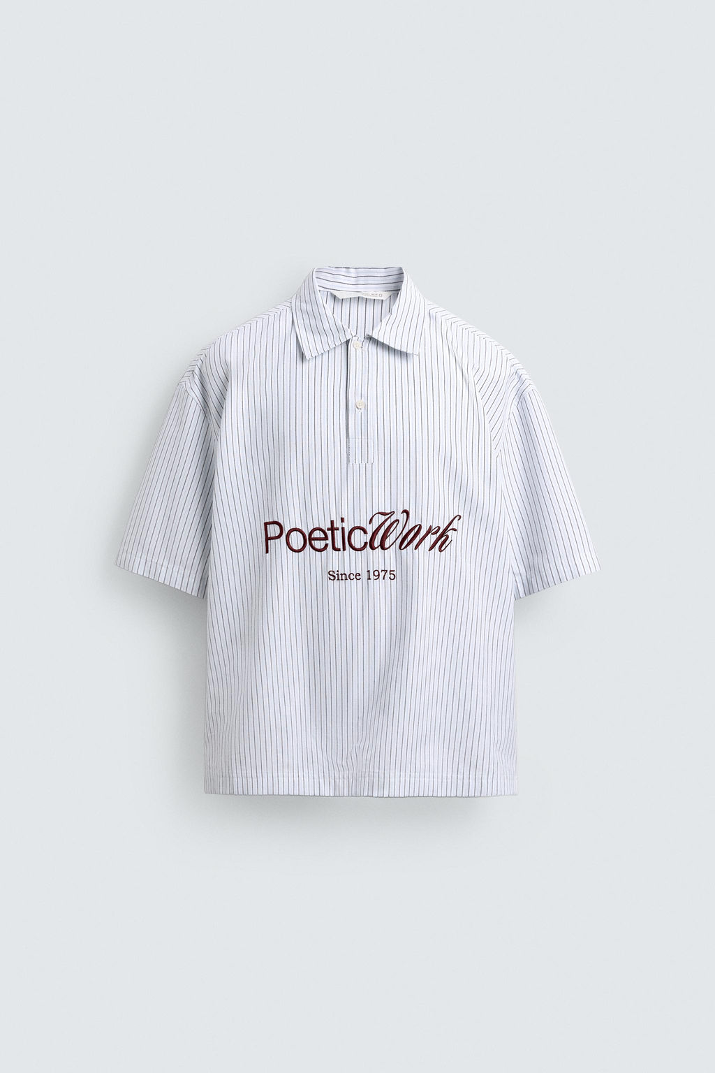 Поло CAMISA POLO BOXY FIT в полоску
