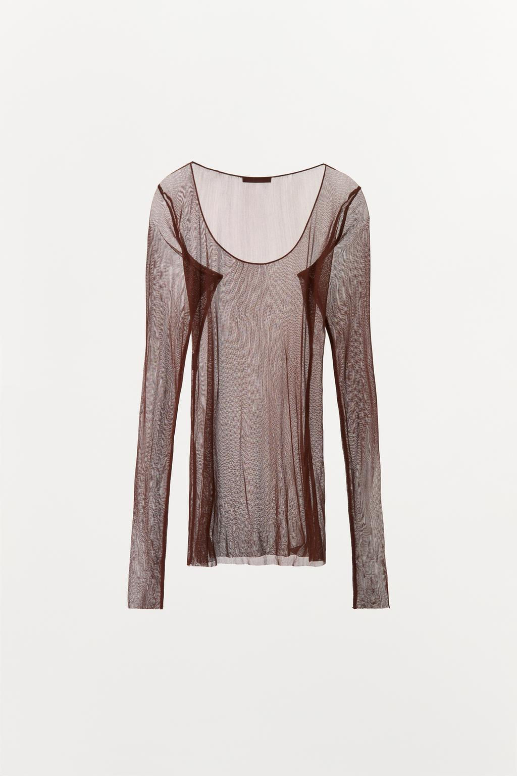 100% SILK T-SHIRT - Zara фото 13