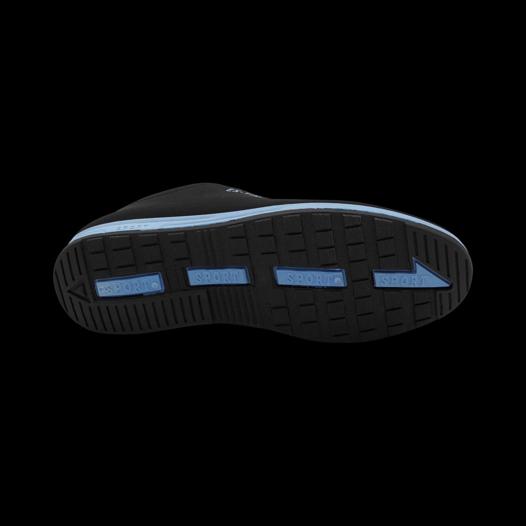 Кроссовки 5014-3 черно голубые