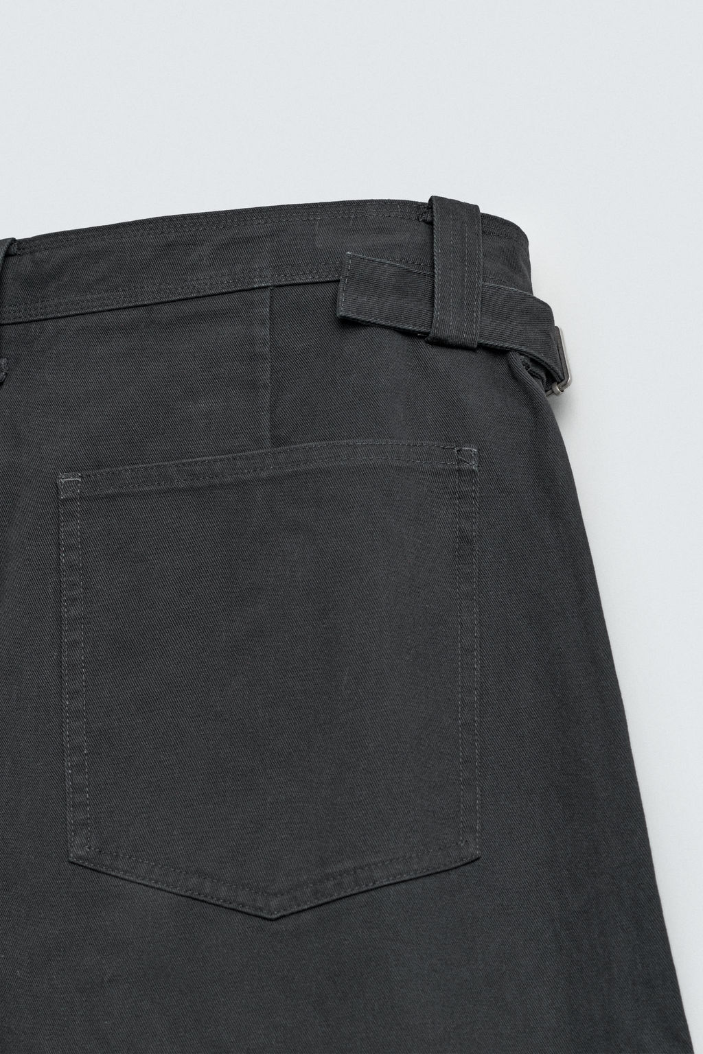 PANTAL?N RELAXED FIT COSTURA GIRADA / Gris antracita - Zara фото 11