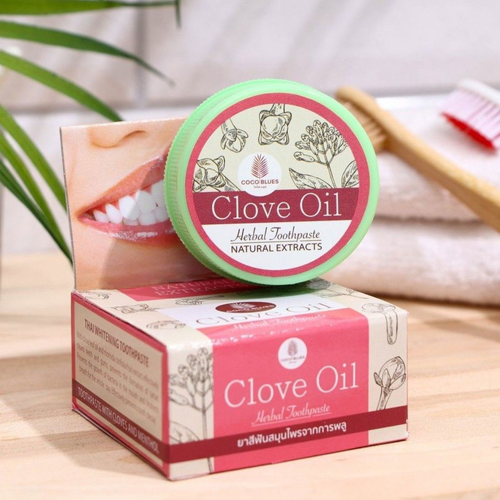 Coco Blues Травяная зубная паста гвоздика и ментол / Clove Oil Herbal Toothpaste, 30 г 3456  фото 2