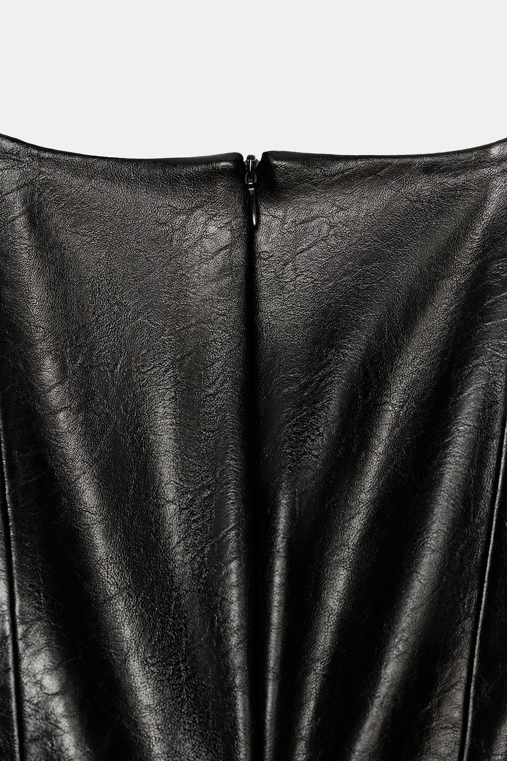 FAUX LEATHER BELTED TOP - Zara фото 3