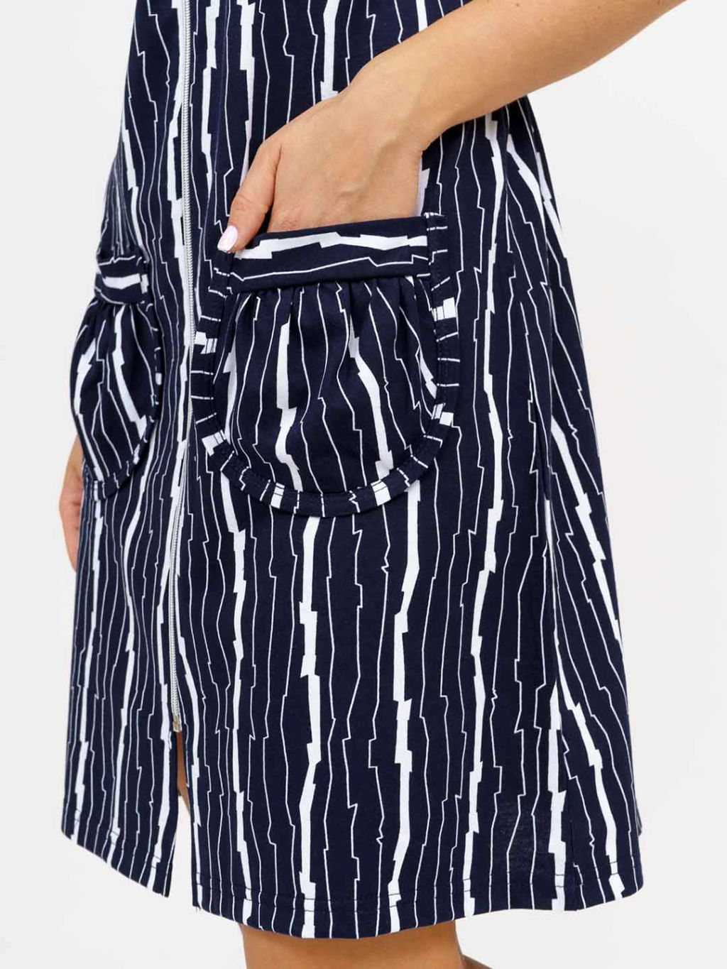 Халат женский, цвет темно-синий