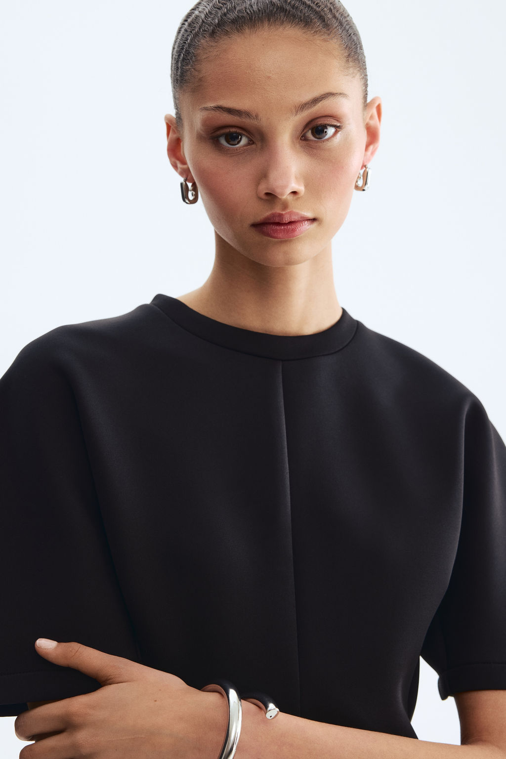 Top efecto neopreno con peplum - H&m фото 7