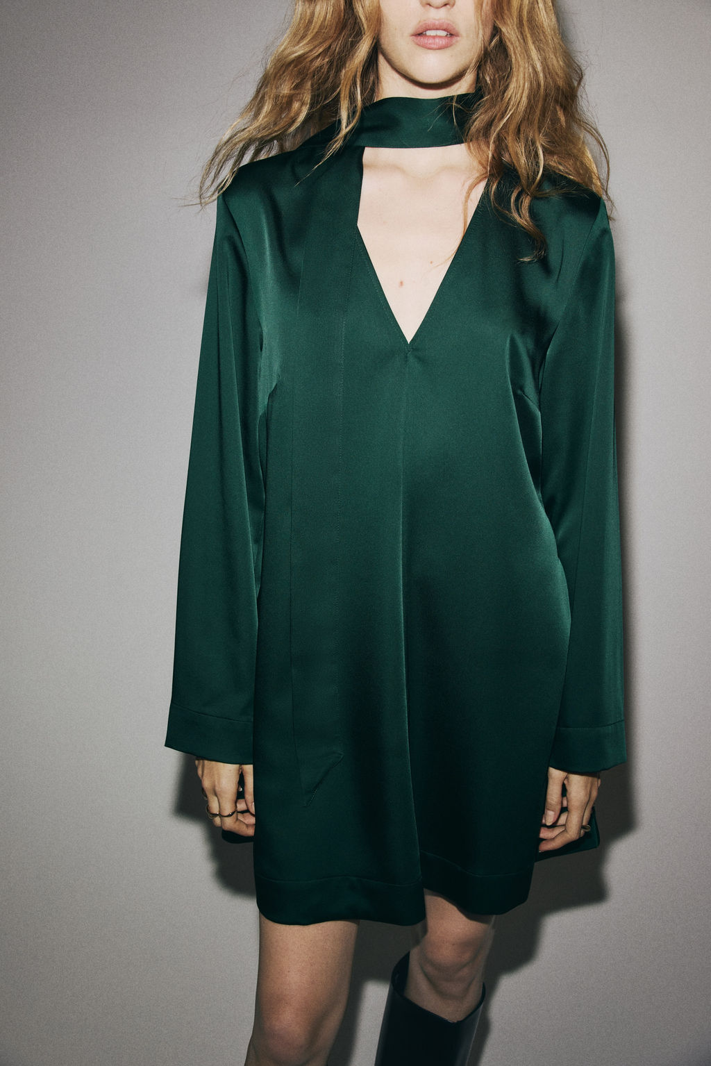Vestido de sat?n con fular - H&m фото 6