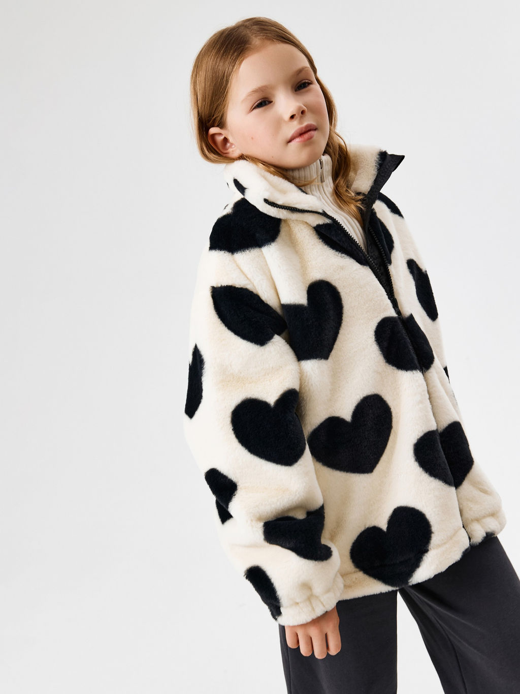 ACOOLA / Куртка детская для девочек Farnese черно-белый фото 4