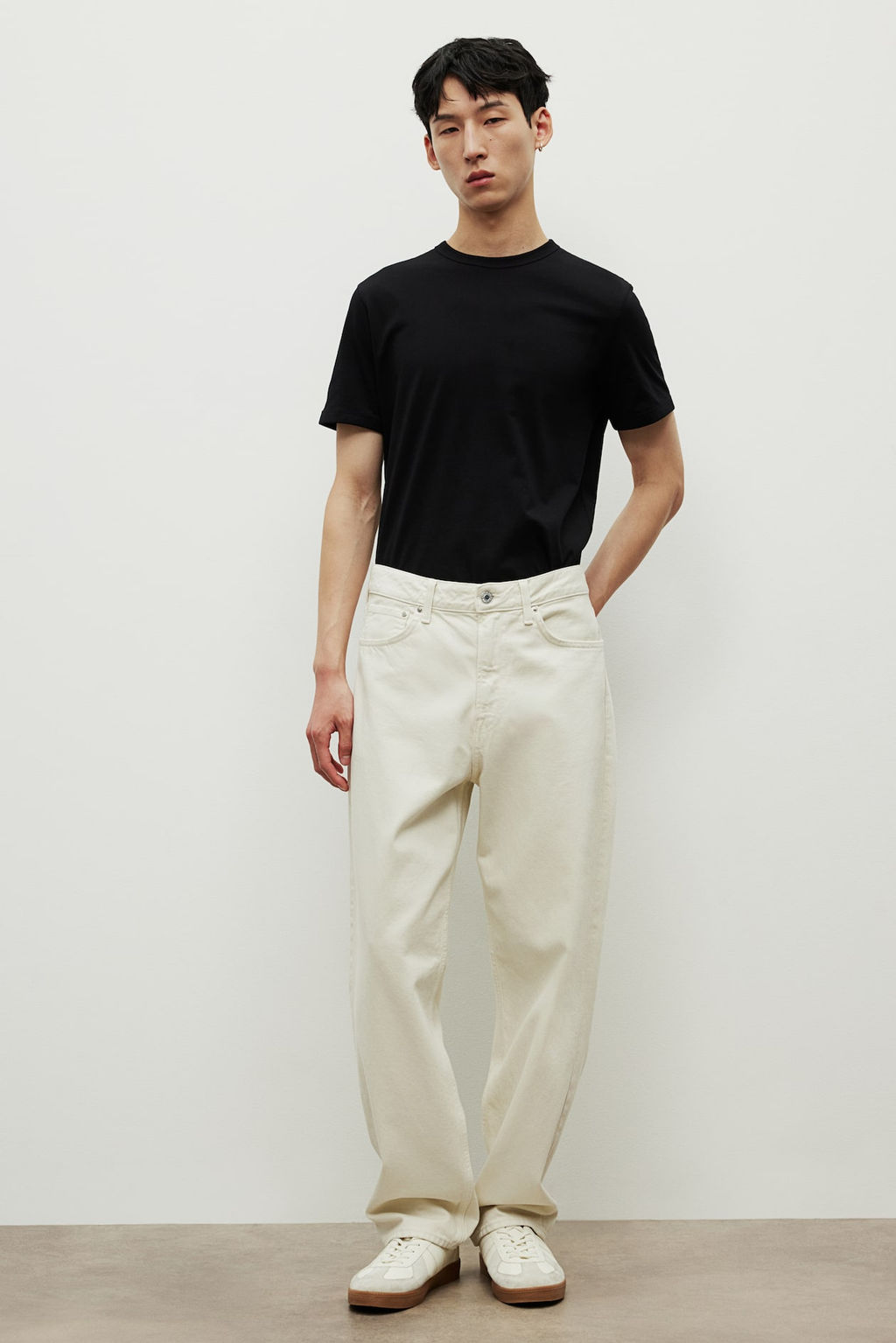 Camiseta de algodon Slim Fit - H&m фото 2