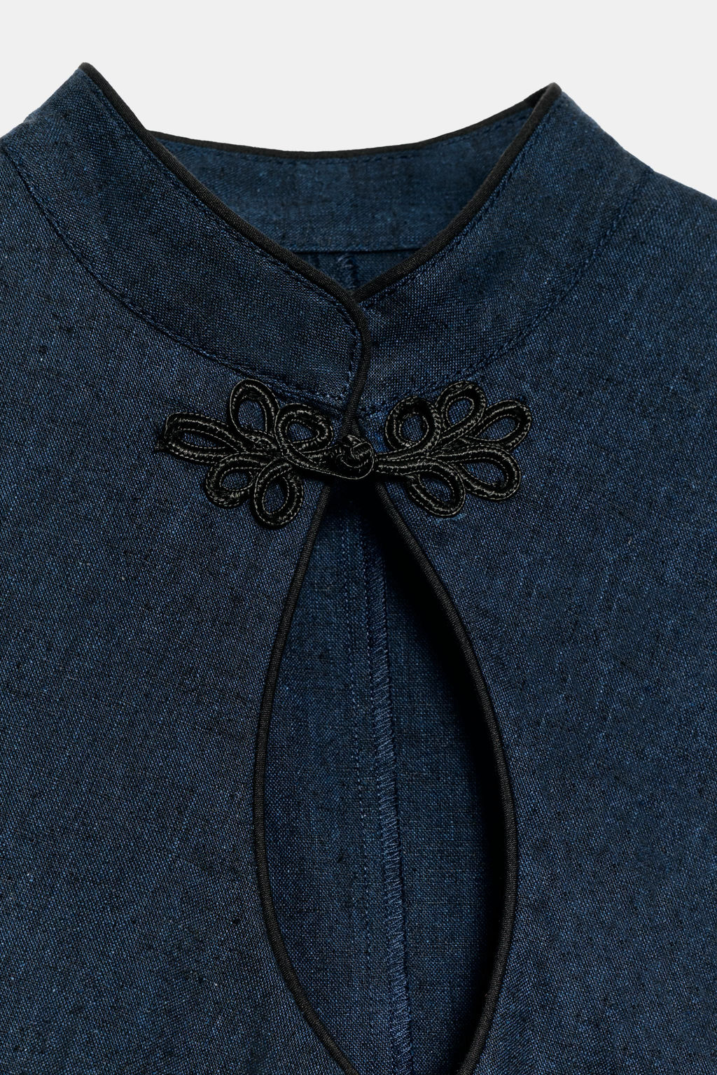 VESTIDO MINI ALAMAR CON LINO / ?ndigo - Zara фото 8