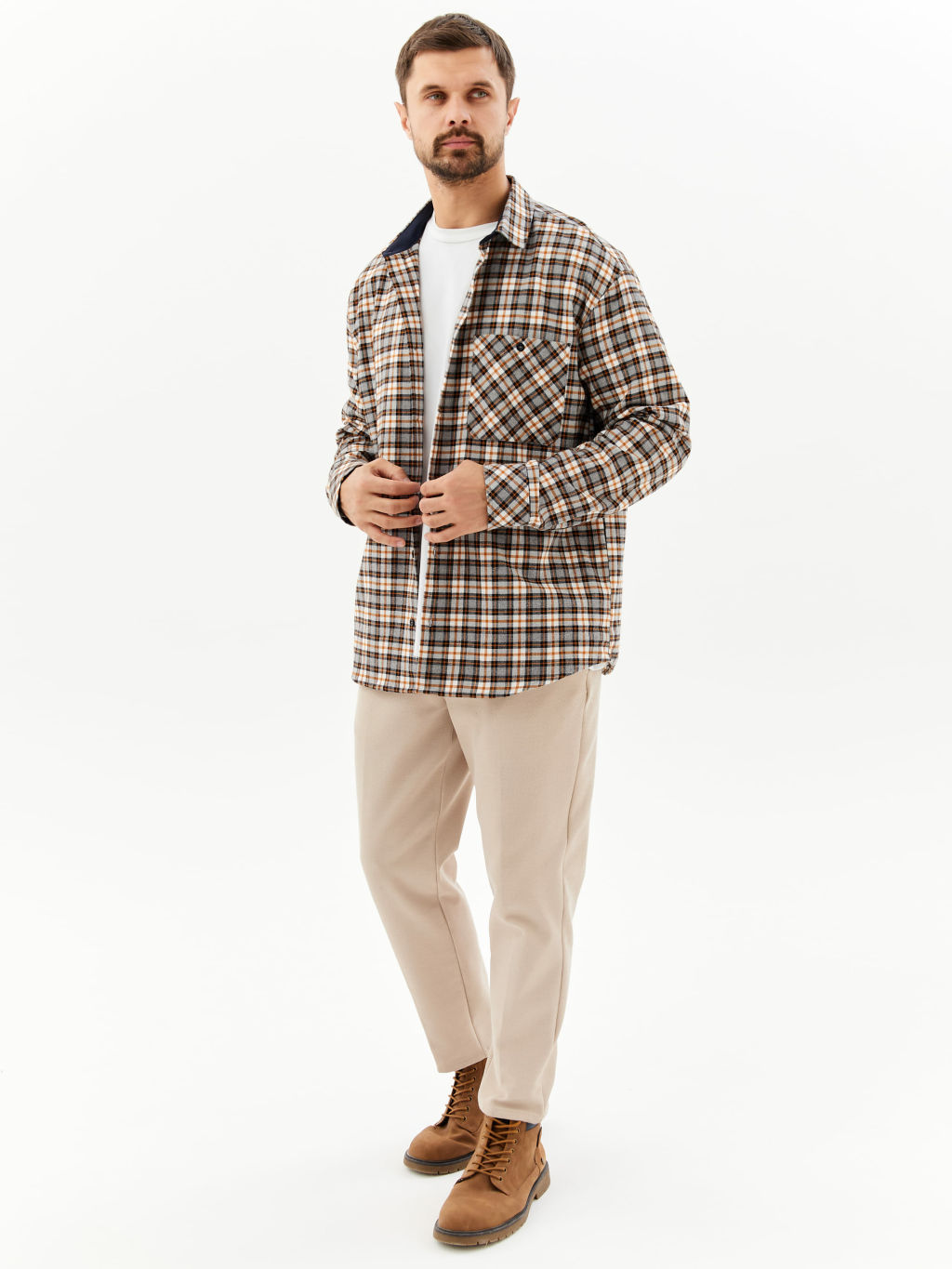 Сорочка мужская длинный рукав GREG S355/211/2025/1 фото 5