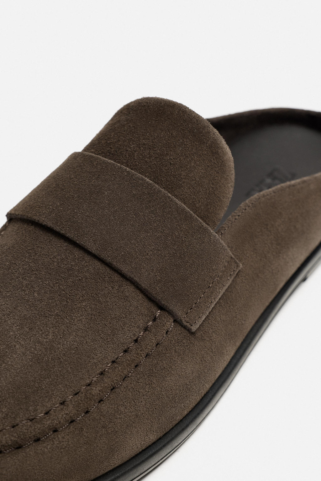 LEATHER SLINGBACK LOAFERS - Zara фото 6
