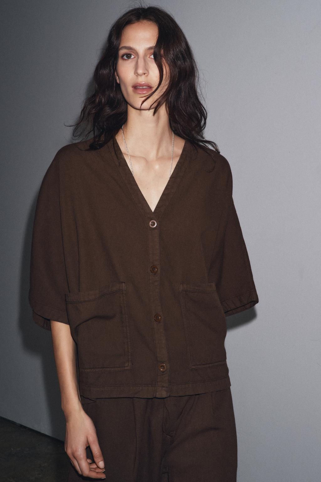 RELAXED SHIRT ZW COLLECTION - Zara фото 2