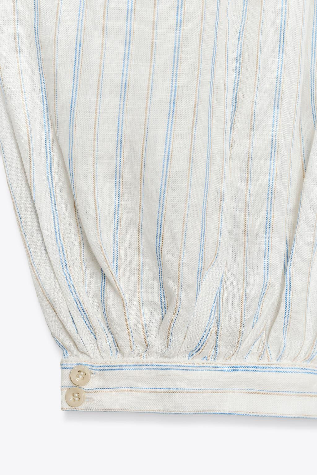 ZW COLLECTION STRIPED BALLOON TROUSERS - Zara фото 7