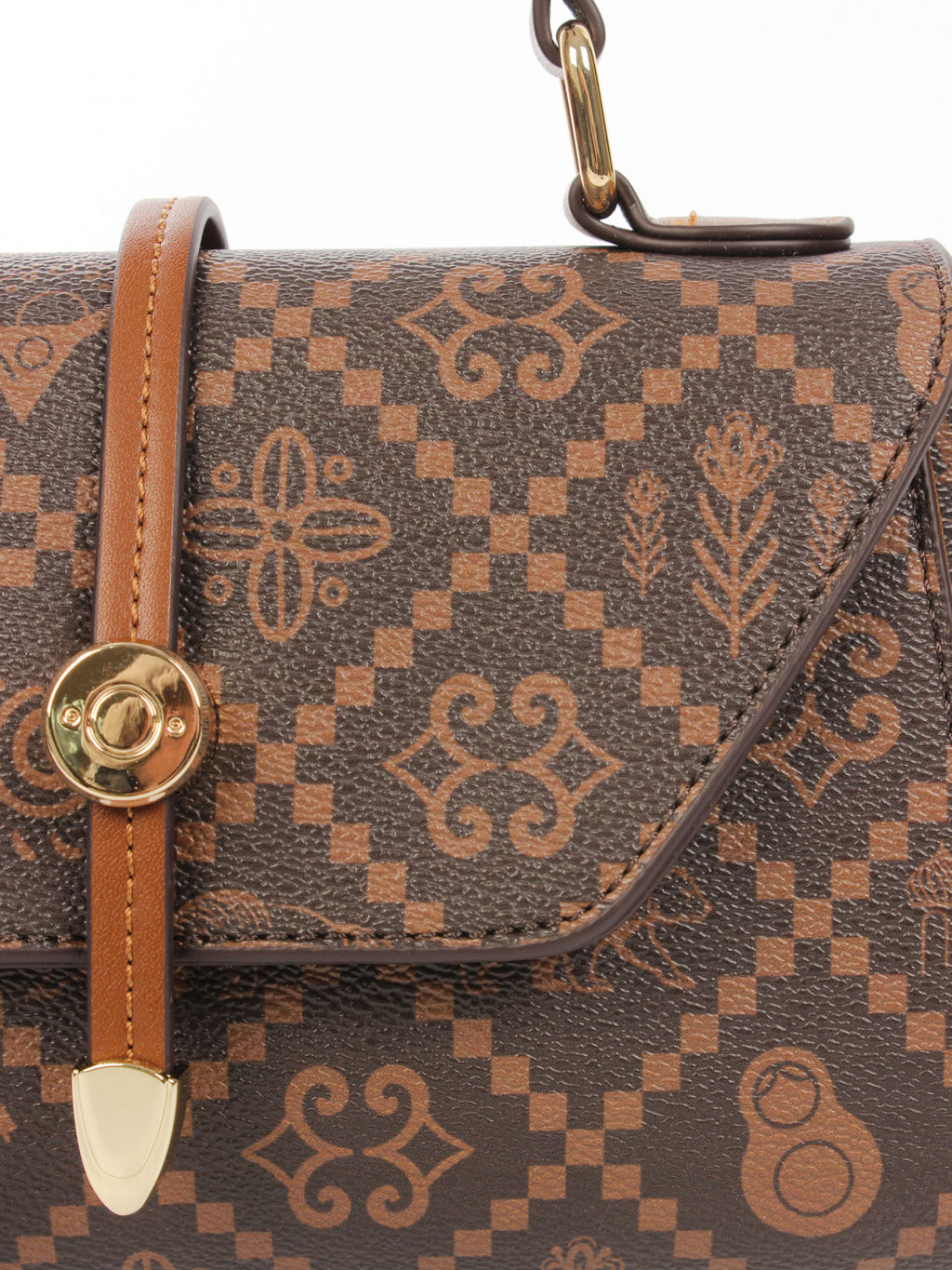 LACCOMA сумка АС153-Россия-шоколад эко кожа