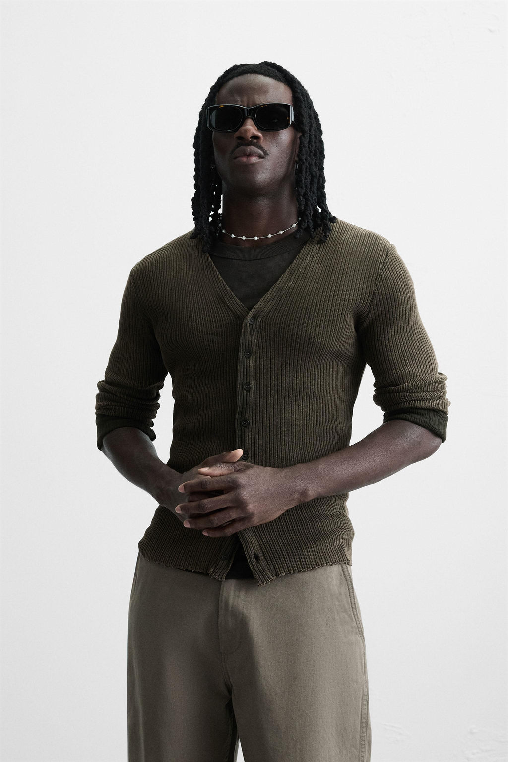 WASHED RIB CARDIGAN - Zara фото 3