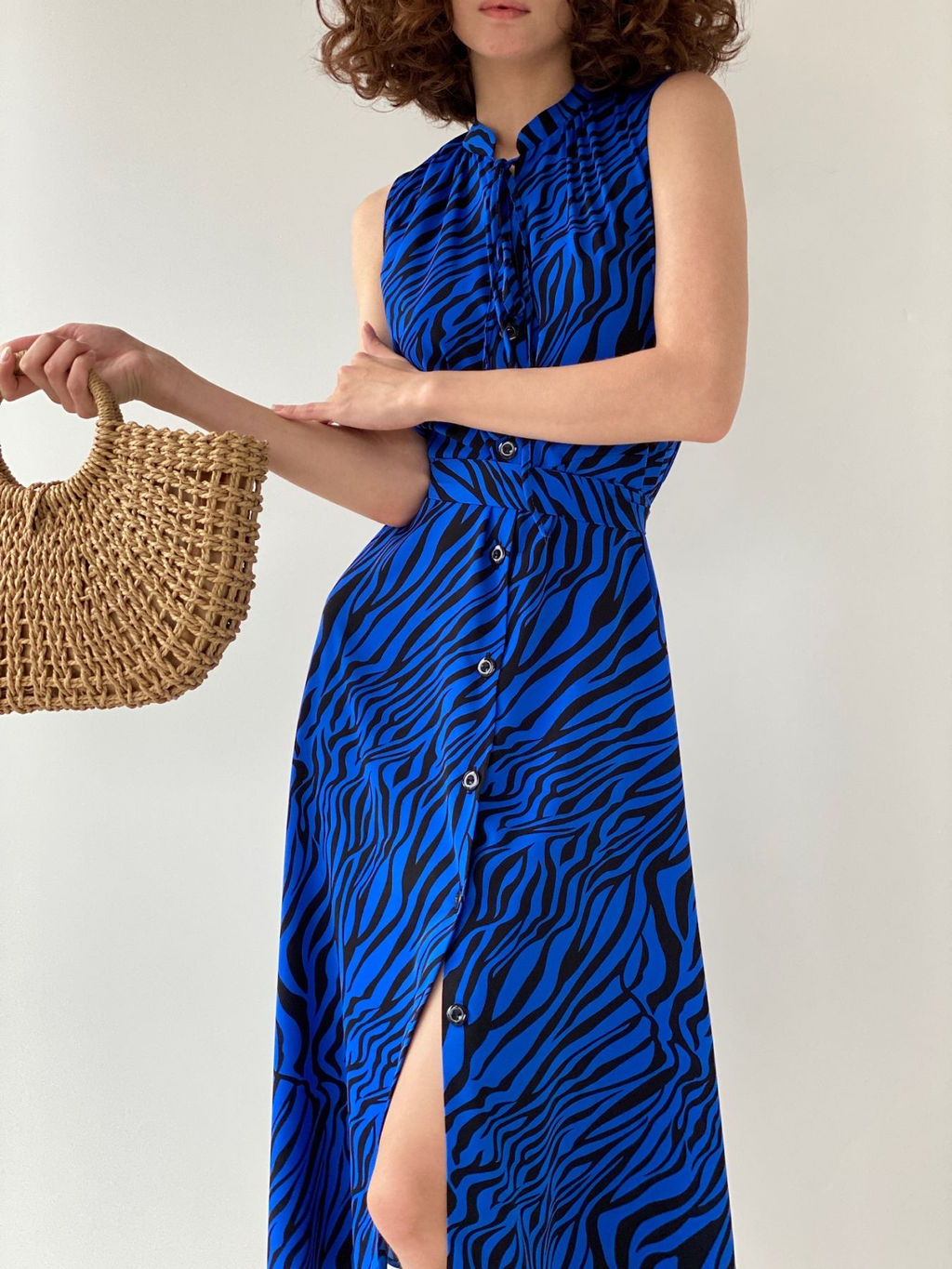 Платье, как из к/ф Красотка, синее с принтом - Martichelli фото 25