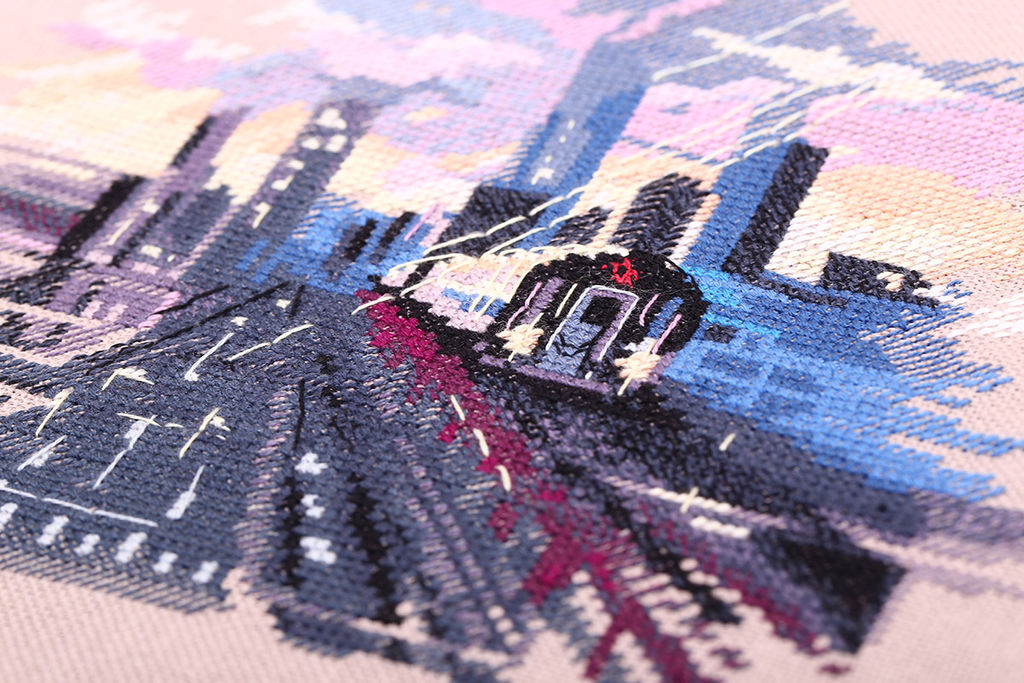 Набор для вышивания PANNA Скетчевые зарисовки GM-7269 Метро Нью-Йорка 21.5 х 16.5 см