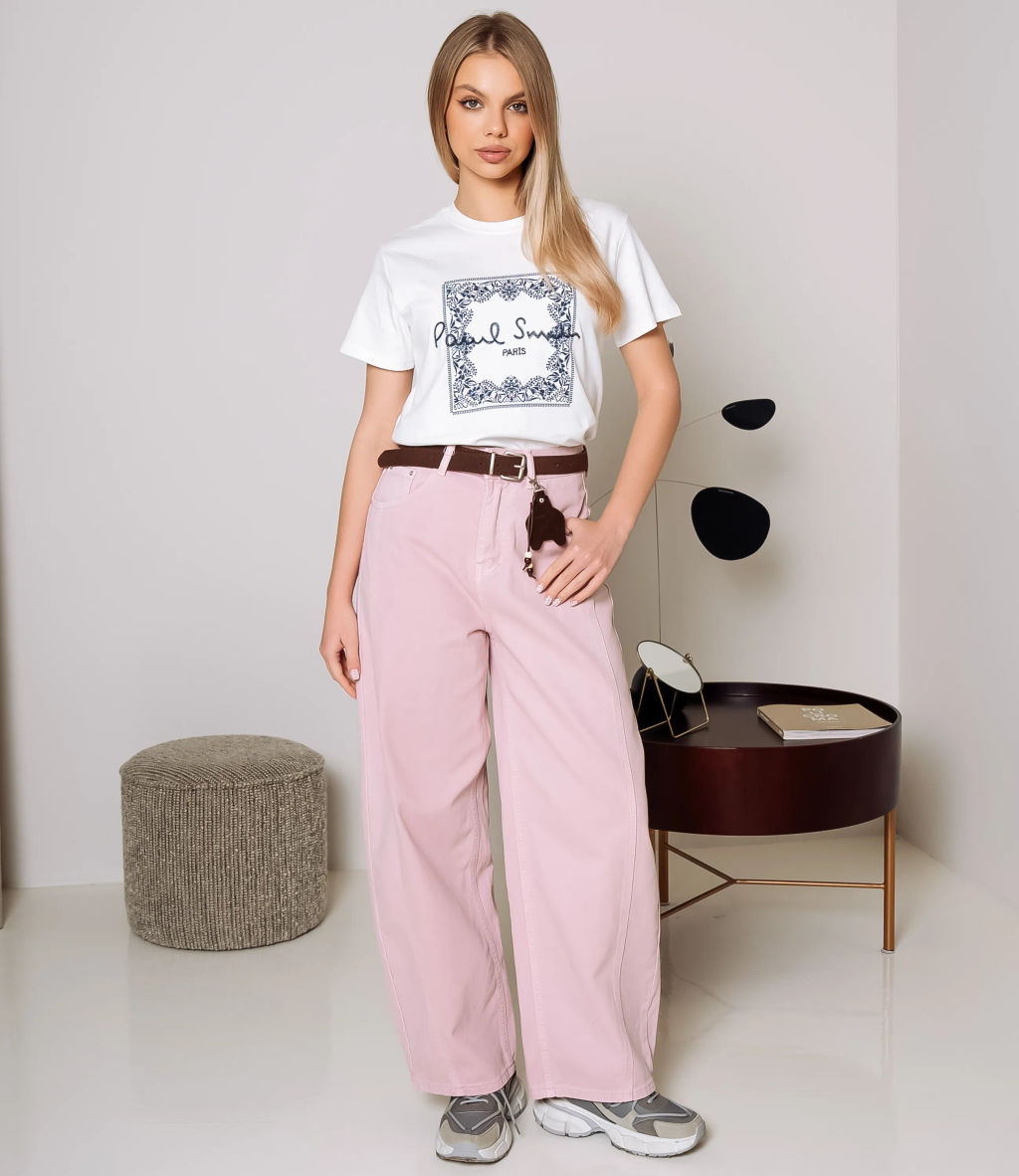 Джинсы #КТ6906 (1), светло-розовый