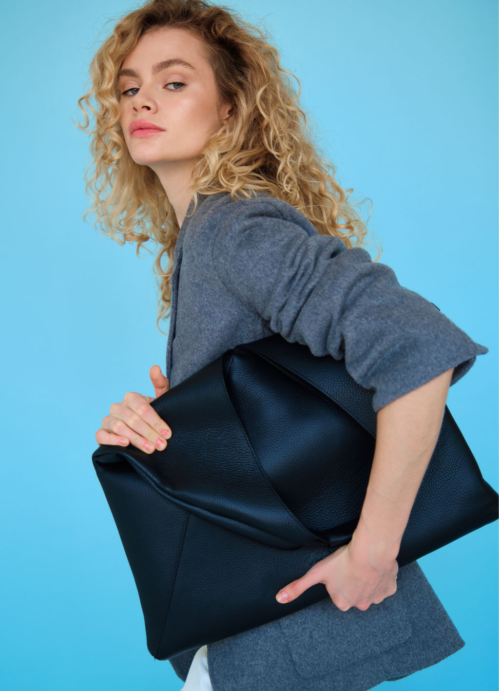 Кожаная сумка Luna DBR 31373 черный фото 3