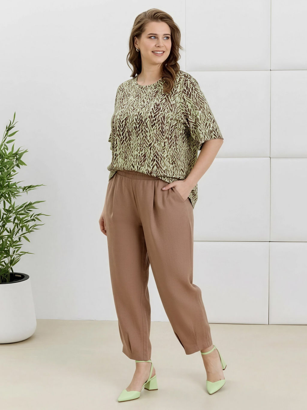 Брюки Габриэлла из вискозы со льном - Виотекс фото 13