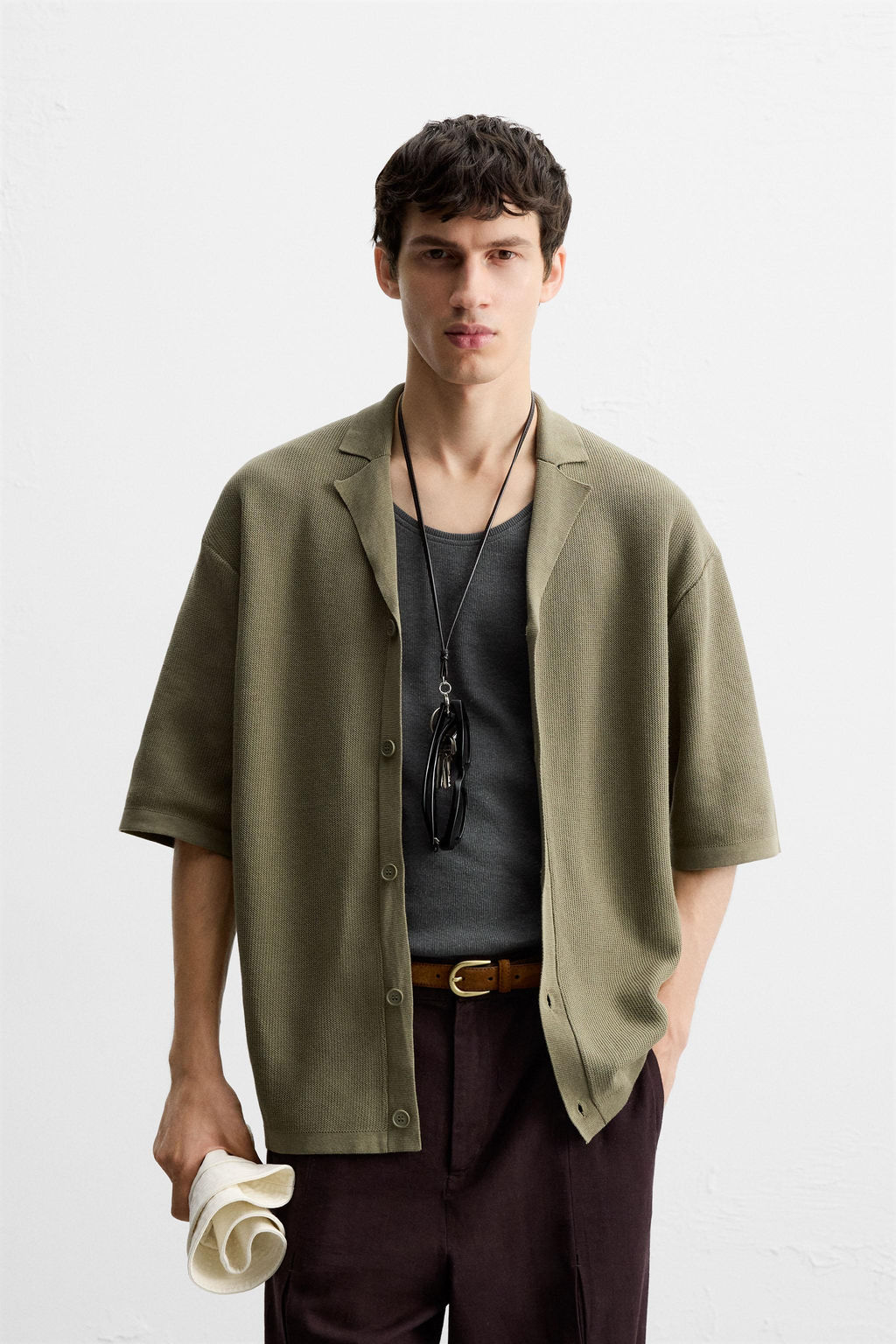 TEXTURED KNIT SHIRT - Zara фото 2