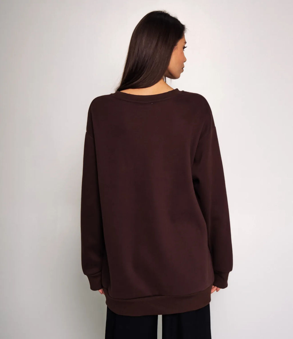Свитшот #КТ2310 (5), шоколадный