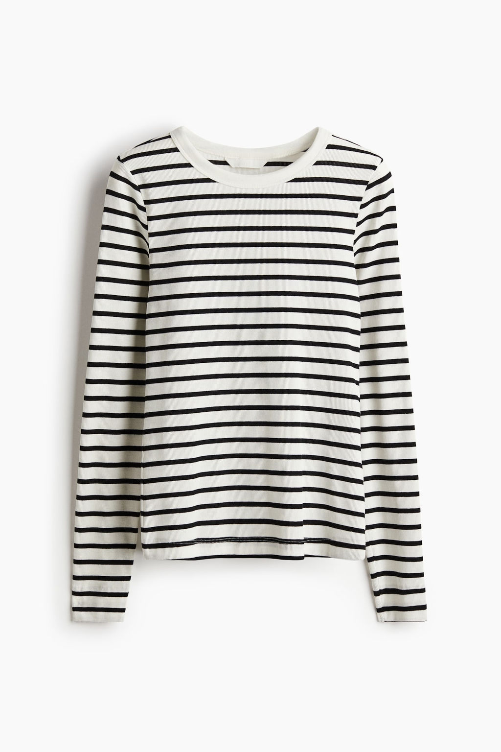 Camiseta en punto de canale - H&m фото 5