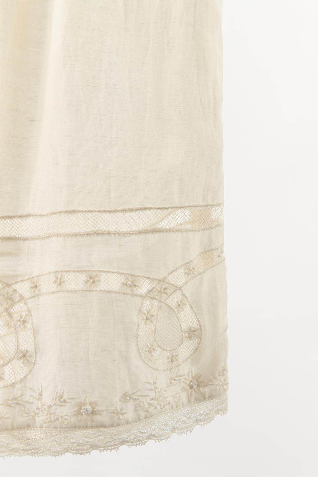 TROUSERS WITH LACE TRIM, BEADING AND EMBROIDERY - Zara фото 6