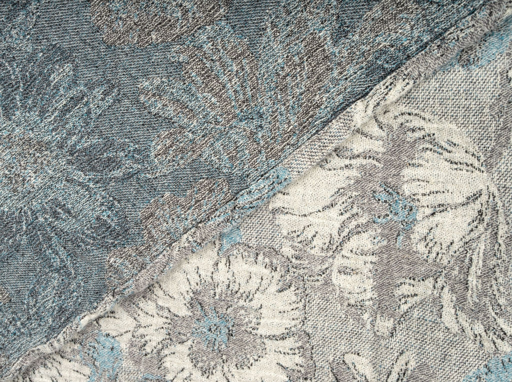 18С50-ШР/у./л.с.уп. 220*210 Покрывало "Цветочный ковер" рис. 202 цв. 2 голубой