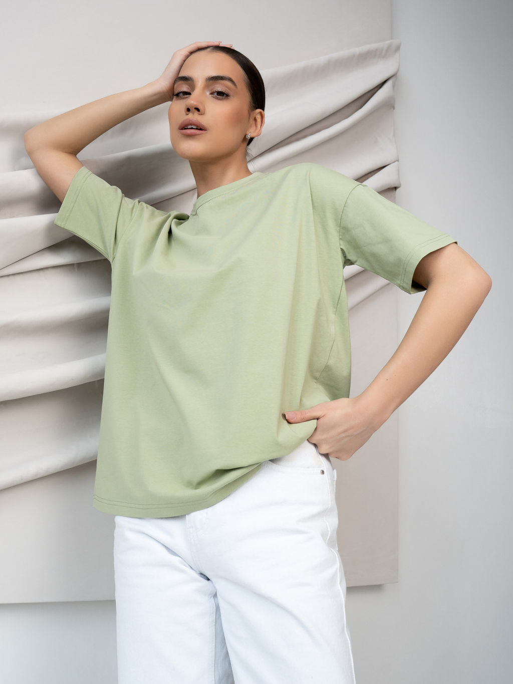 Футболка унисекс Оверсайз, цв. Фисташка