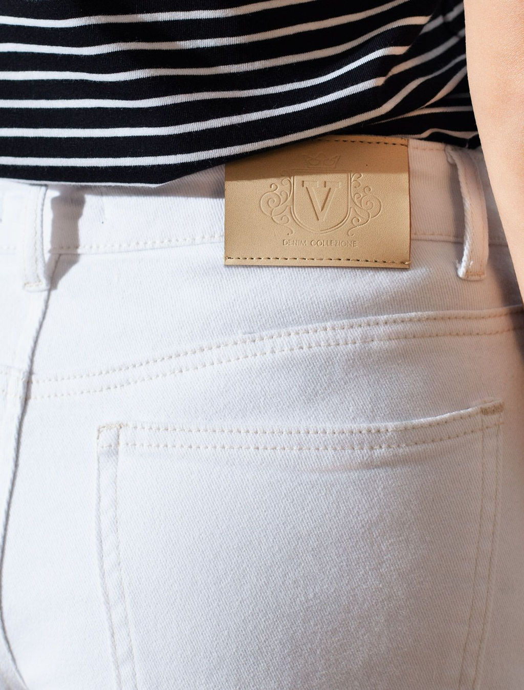 Шорты из эластичного денима VILATTE